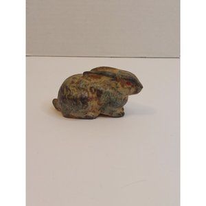 Vintage ceramic bunny figurine, vintage easter decor, easter bunny decor